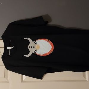 XL black Viking Gnome T-shirt